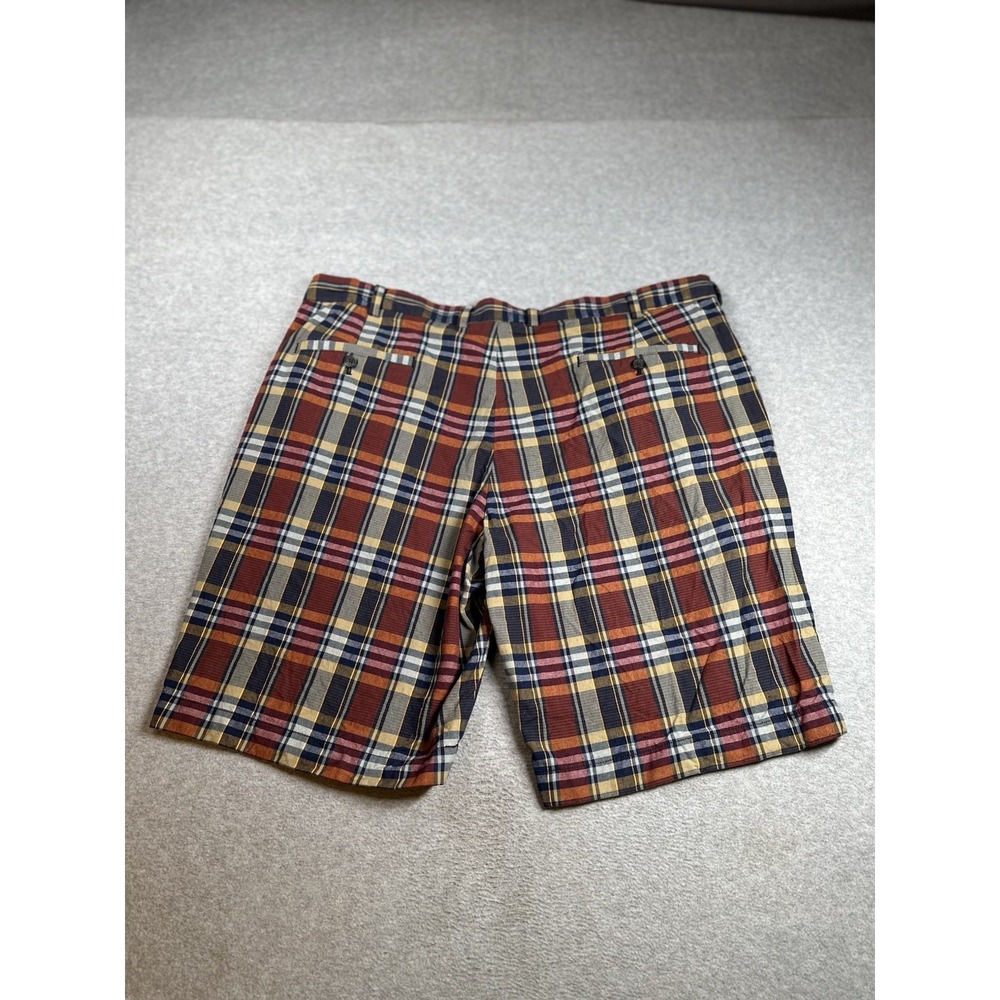 Brooks Brothers‎ Burgundy Plaid Madras Bermuda Shorts 100% Cotton W40 Preppy VTG - Picture 6 of 9
